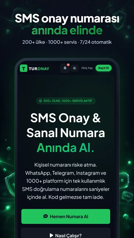 Turonay uygulaması ekranı
